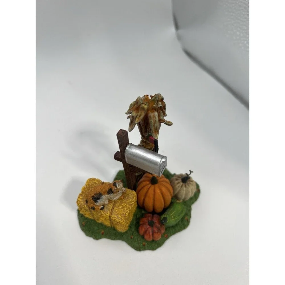 Department 56 Fall Village Halloween Series Harvest Mailbox ~Village Accessories